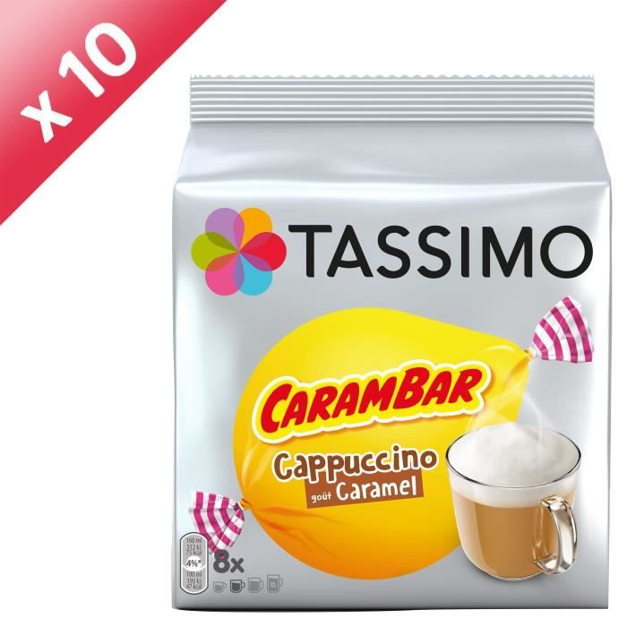 Dosettes de Cappuccino goût caramel Tassimo - Intermarché