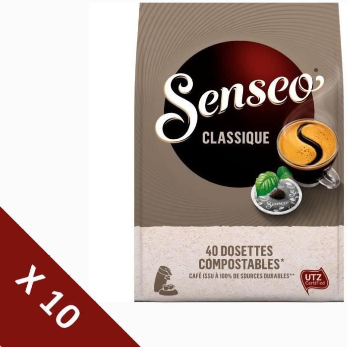 [Lot de 10] SENSEO Café classique - 40 dosettes - 277 g