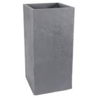 EDA Pot haut carré Volcania 39cm - Contenance 31L - Galet