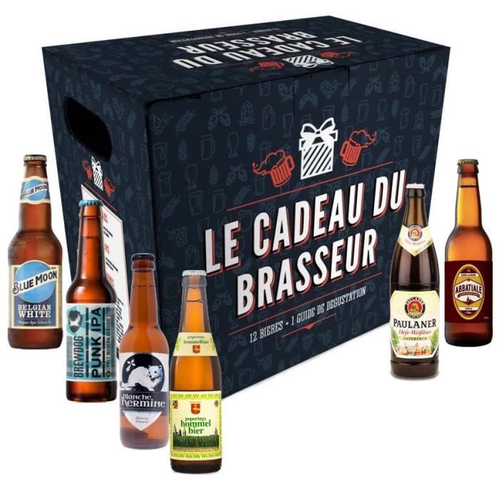 Le cadeau du brasseur - Coffret de 12 bières - La cave Cdiscount