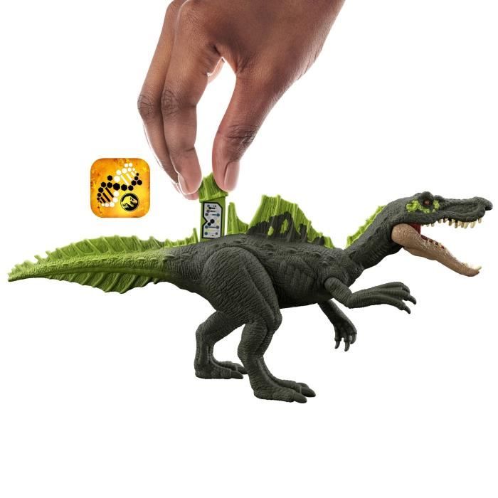 Mattel Jurassic World - Figurine Ichthyovenator Rugissante Avec Son Et Mouvement - Réalité Augmentée Incluse - 33 Cm