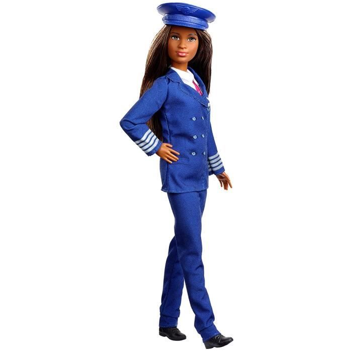 Poup e Barbie Pilote d Avion BARBIE Gamme M tiers Uniforme