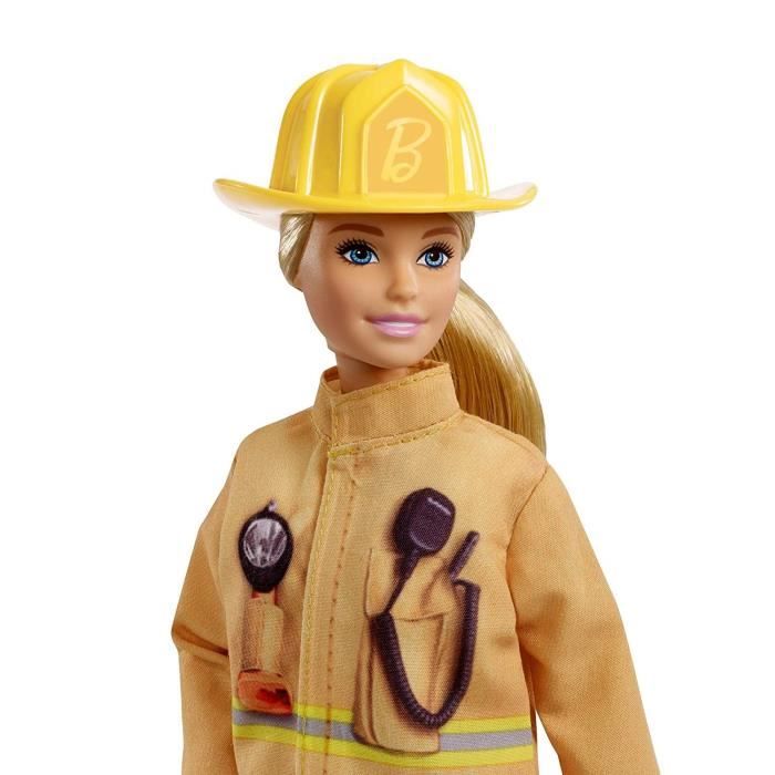BARBIE Metiers Pompier Cdiscount Jeux Jouets