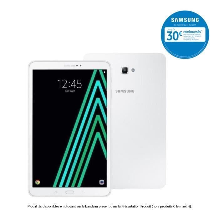 Samsung Galaxy Tab A6 Sm T 580 Samsung Galaxy Tab A6 - SM-T580NZWAXEF - 10,1'' WUXGA - 2Go RAM