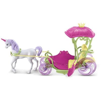 Carrosse Barbie Avec Cheval Poupées Et Calèche Licorne Barbie
