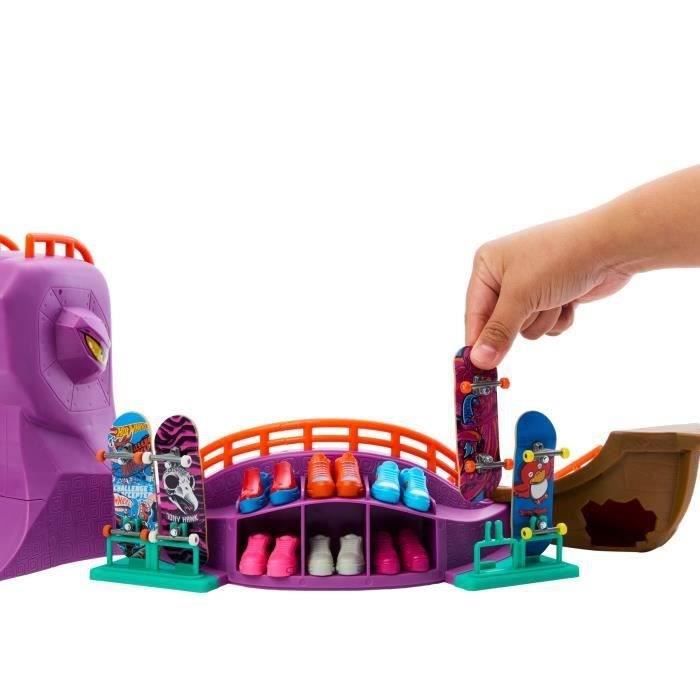Hot Wheels Skatepark Octopus – Coffret Avec Fingerboard Exclusif, Chaussures Amovibles, Rangement, Dès 5 Ans