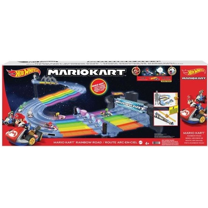 Hot Wheels Route Arc en ciel Mario Kart Circuit Petite Voiture Enfant D s 4 ans