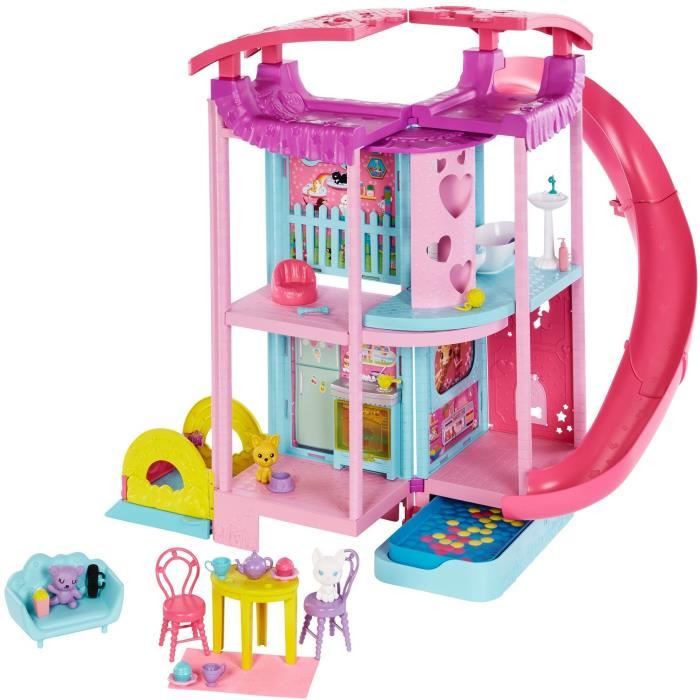 MATTEL L incroyable Maison de Chelsea et ses animaux Barbie 50 cm Cdiscount Jeux Jouets