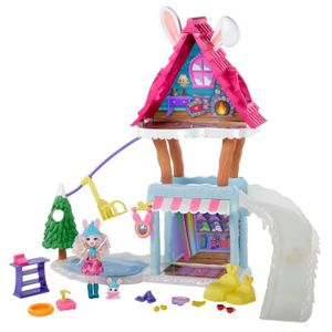 FIGURINE - PERSONNAGE Coffret Chalet des Neiges de Bevy Lapin - ENCHANTIMALS - 63 cm - Multicolore - 4 ans et +