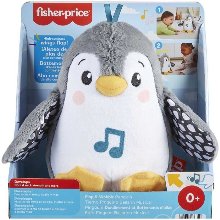 Peluche pingouin d'éveil - Fisher-Price - HNC10 - Jouet de bain - Cdiscount  Jeux - Jouets