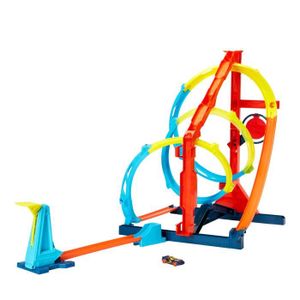 UNIVERS MINIATURE Hot Wheels - Coffret Spirale Infernale - Track Builder - Multicolore - Dès 6 ans