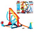 Hot Wheels - Coffret Spirale Infernale - Track Builder - Multicolore - Dès 6 ans-4