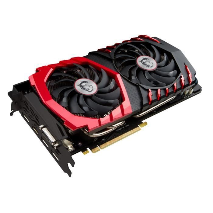 MSI Carte graphique GeForce GTX 1070 Gaming X 8G GDDR5 Cdiscount Informatique