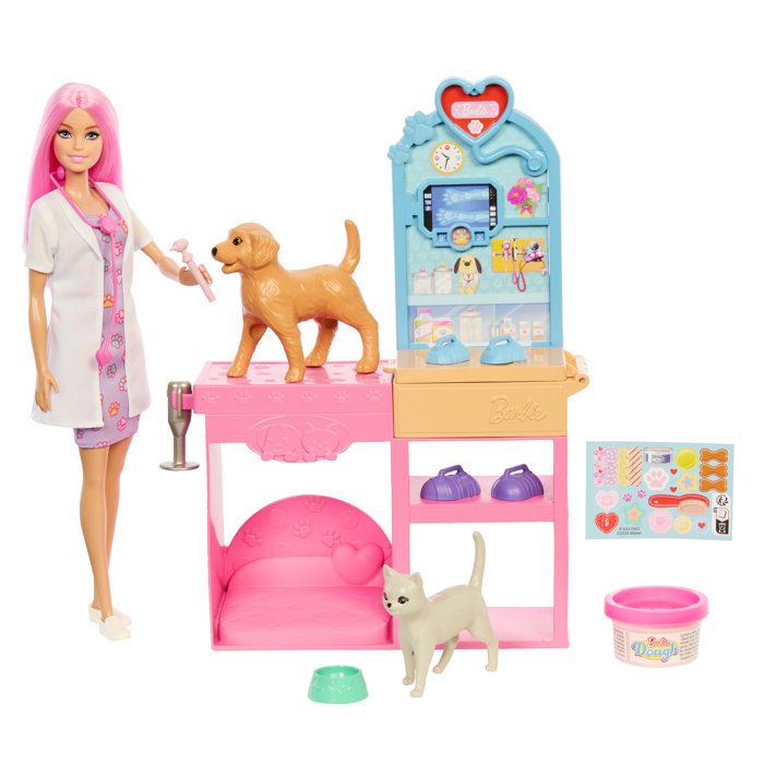 Coffret Clinique Vétérinaire Barbie JFX93 – Poupée et Accessoires Inclus - vue 8