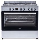 Cuisinière piano four multifonctions catalyse - CONTINENTAL EDISON - CECP9060IXDD - 95 L - Affichage digital - L90 x H 85 cm - Inox