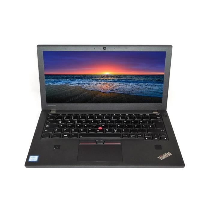 LENOVO Ordinateur Portable x270 - Core i5 - RAM 8Go - SSD 120Go - Linux - Reconditionné - Etat correct