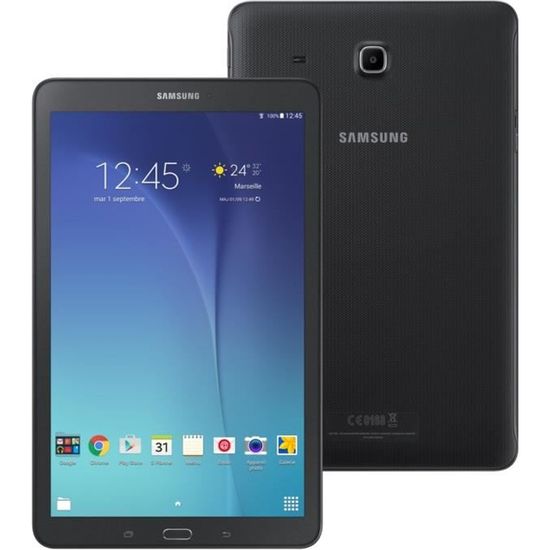 Tablette Tactile - SAMSUNG Galaxy Tab E 8 - 9,6" - RAM 1,5Go - Android 4.4 - Stockage 8Go - WiFi - Noir