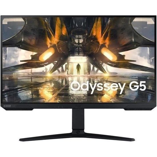 Ecran PC Gamer - SAMSUNG ODYSSEY G5 - LS27AG500NUXEN - 27" WQHD - Dalle IPS - 1ms - 165Hz - FreeSync Premium