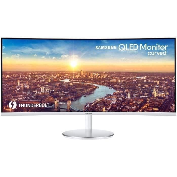SAMSUNG C34J791WTR Ecran PC incurvé 34" WQHD Dalle VA 4 ms 100Hz AMD FreeSync Blanc