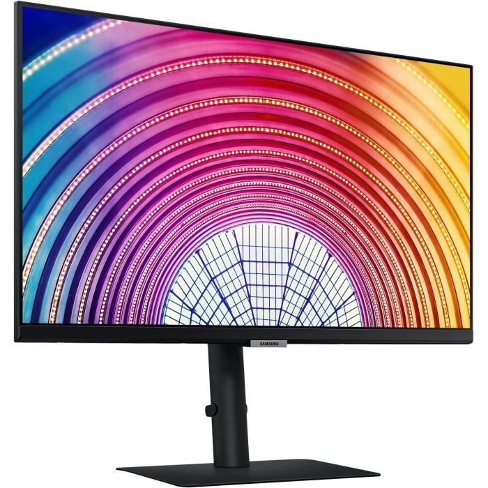 SAMSUNG Professionnel S60  S24A600 – Ecran PC 24 WQHD – Dalle IPS – HDMI / DisplayPort – 75 Hz – 5 Ms – Noir