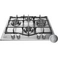 Plaque de cuisson Gaz - HOTPOINT - 4 foyers - L 60 x P51 cm - PNN 641 IX-0