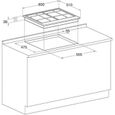 Plaque de cuisson Gaz - HOTPOINT - 4 foyers - L 60 x P51 cm - PNN 641 IX-1