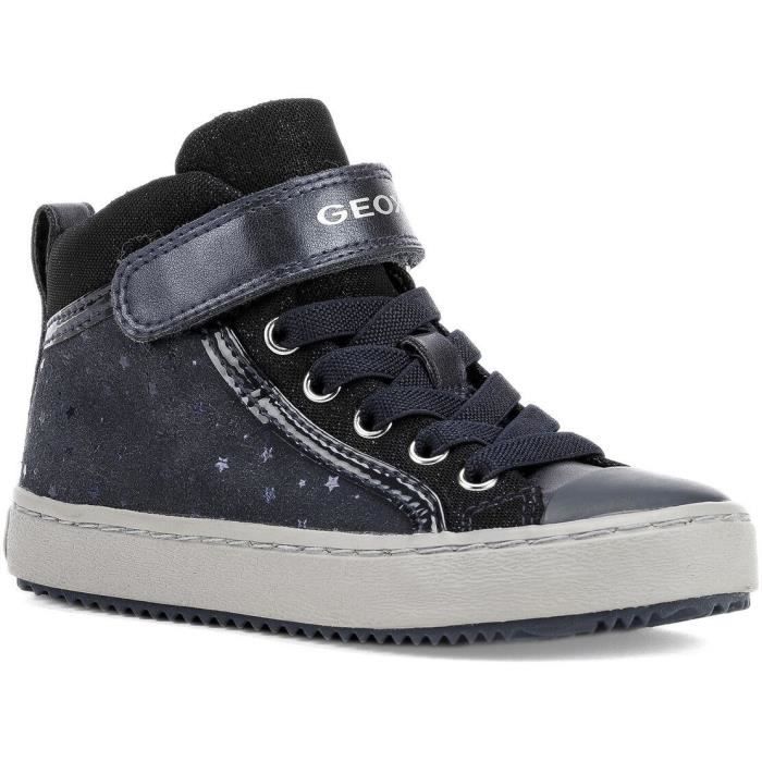 GEOX Basket J Kalispera Bleu Marine Enfant Fille NOIR Cdiscount