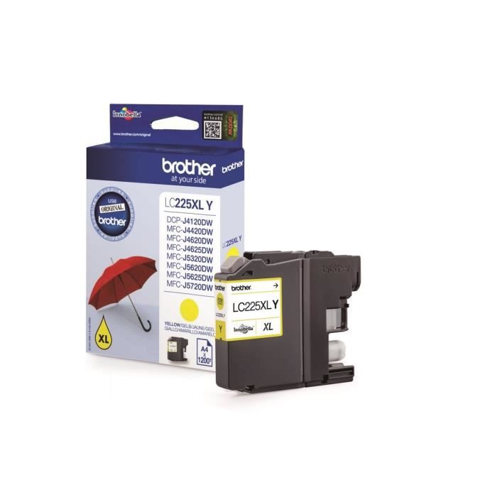 Brother LC225XLY Cartouche dencre Jaune