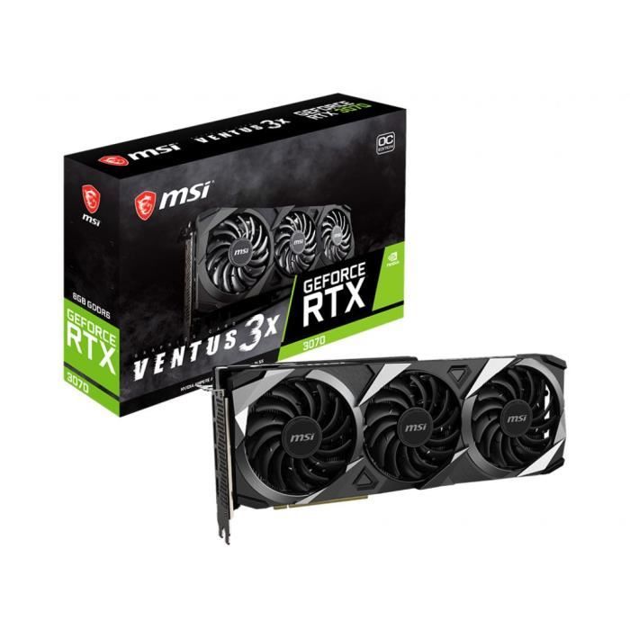 MSI  GeForce RTX 3070 VENTUS 3X OC - 8 Go 