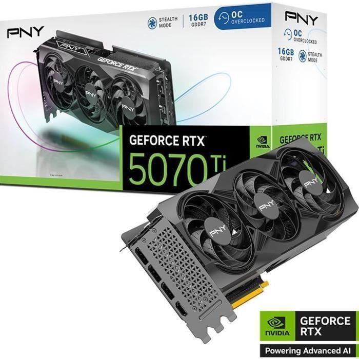 PNY Carte graphique GEFORCE RTX™ RTX 5070Ti STD OC - vue 6