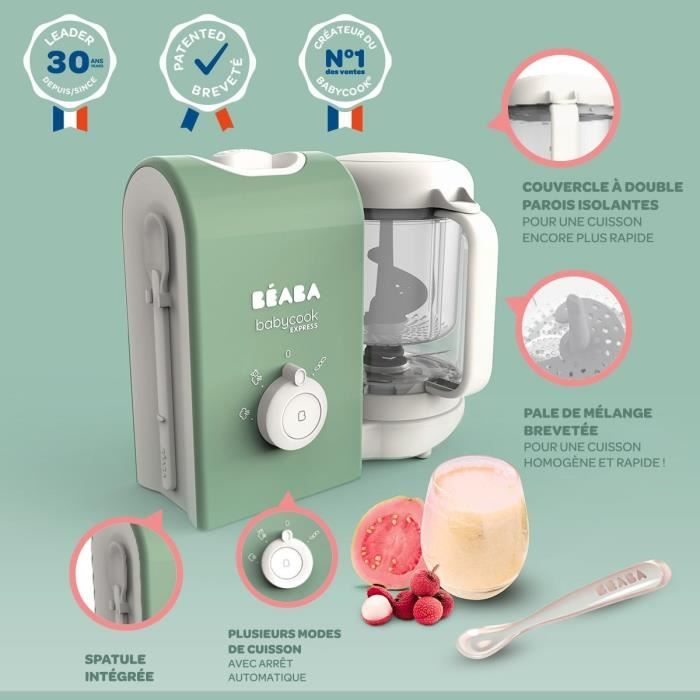 Robot cuiseur bébé 5 en 1- Mixeur bébé ,Cuiseur-vapeur, Auto cuisson et  Stérilisateur ,Babycook avec Fonction chauffe biberon - Cdiscount  Puériculture & Eveil bébé