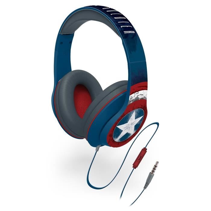 Wireless Casque audio enfant - Captain América - Prix pas cher