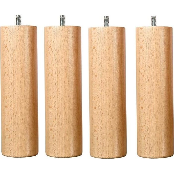 Forme inclinée ou droite 4 pieds de canapé en hêtre Hauteur : 8-45 cm Pieds en bois Pieds en bois Forme inclinée ou droite 4 pieds de canapé en hêtre Hauteur : 8-45 cm Pieds en bois Pieds en bois