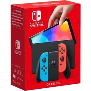 CONSOLE NINTENDO SWITCH Console Nintendo Switch - Modèle OLED • Bleu Néon 