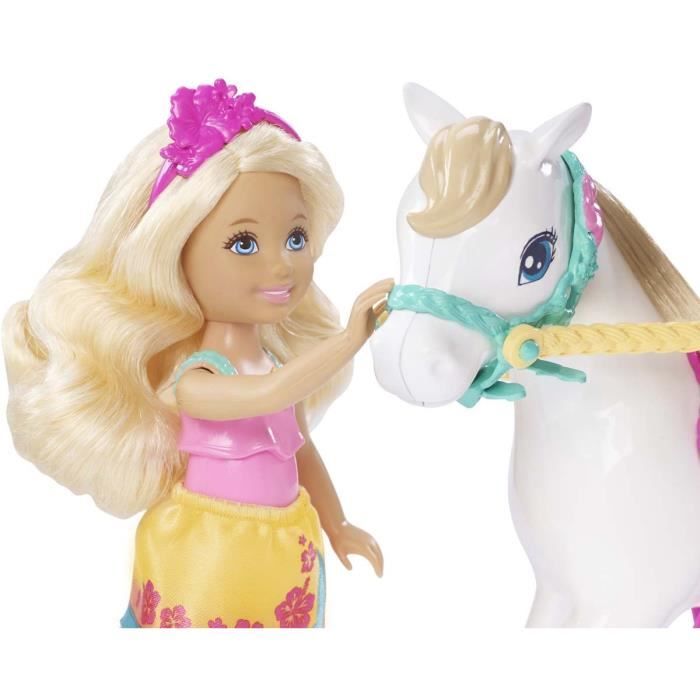 BARBIE Chelsea et son Poney Cdiscount Jeux Jouets