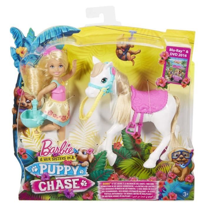 Barbie chelsea et son poney deals