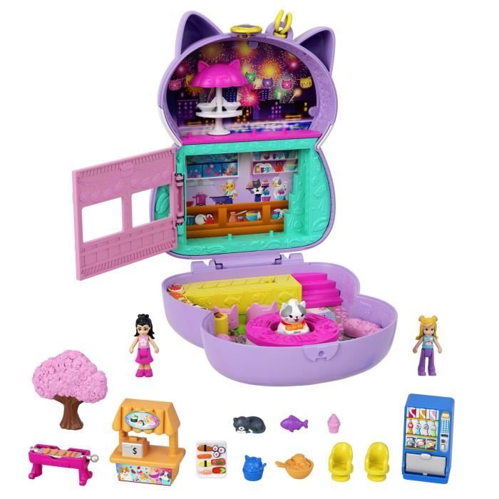 Coffret transformable Chat Polly Pocket avec mini-poupée et figurine de chat  - Dès 4 ans - Cdiscount Jeux - Jouets