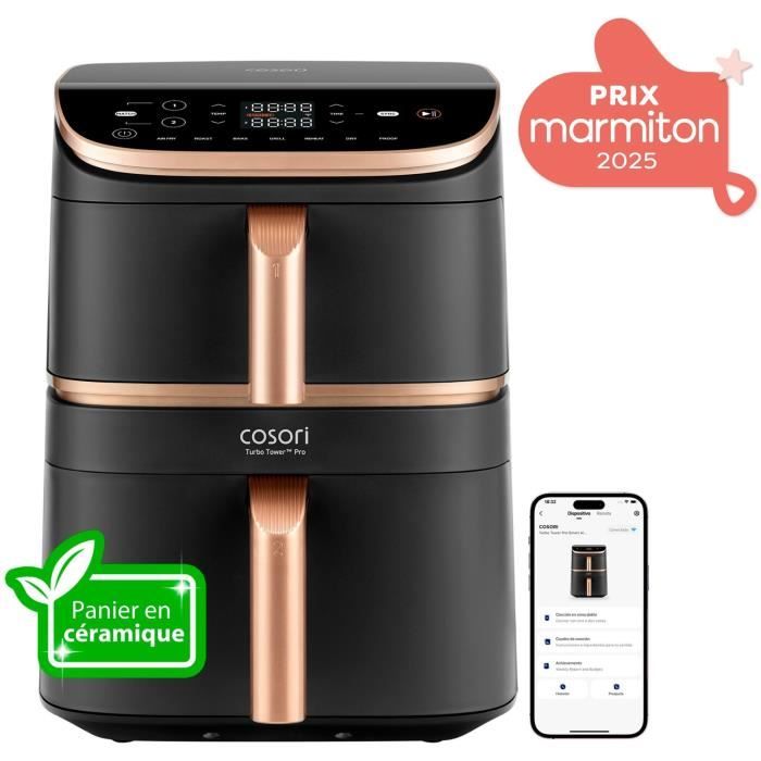 Friteuse D'Air Chaud Cosori Turbo Tower Pro KOSP0040EUN – 10,8L, 2630W, 7 Programmes - vue 8