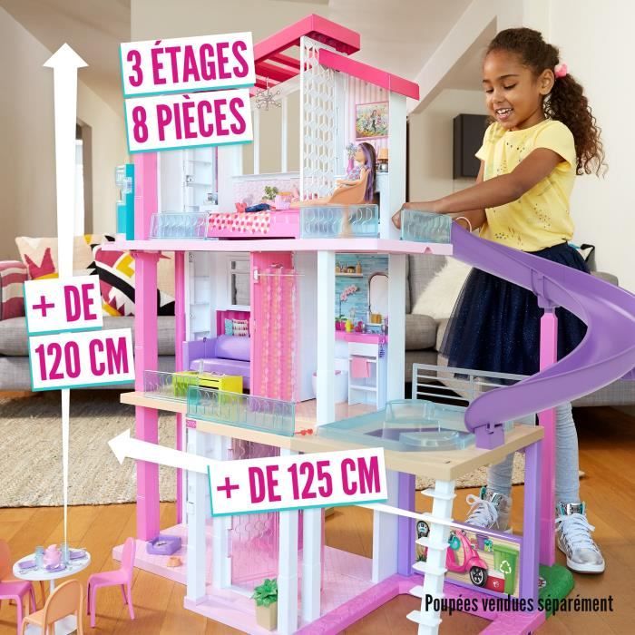 BARBIE Maison de R ve 2 tages et 5 pi ces avec ascenseur piscine