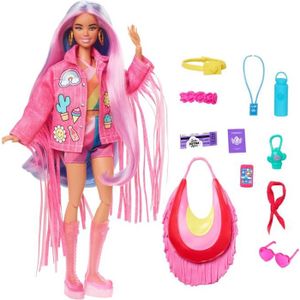 Barbie Fashion Pack - HJT19 - Ensemble tenue de vêtements pour poupée -  Haut à épaule, jupe, collier et sac à main - Cdiscount Jeux - Jouets