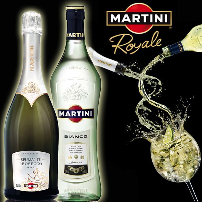 Pack Martini Royale 1 Martini blanc + 1 Prosecco Achat / Vente