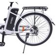 Vélo électrique - VELOBECANE - 26" - 7 vitesses - Freins à disque - Autonomie 40km - Blanc-1