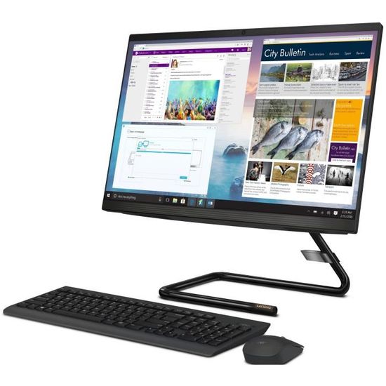 Ordinateur Tout En Un Lenovo Ideacentre Aio A340 22ast Amd A9 9425 Ram 8go Stockage 1to 128go Ssd Amd Radeon R5 Win 10 Prix Pas Cher Cdiscount