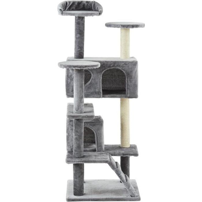 Arbre A Chat Samy 50x50x125cm Gris Bleute Cdiscount Animalerie Arbre A Chat Samy 50x50x125cm Gris Bleute Cdiscount Animalerie