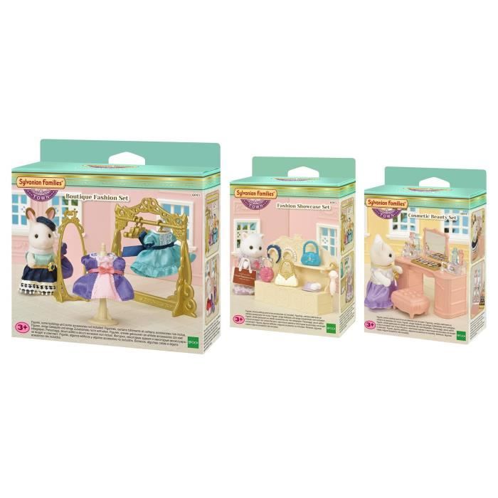 SYLVANIAN FAMILIES 6013 Le Dressing De Mode 6014 La Coiffeuse