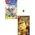 Pack de 2 Jeux Switch : Mario Lapins Crétins + Rayman Legends Definitive Edition (Codes de téléchargement dans la boîte)-0