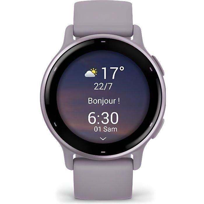 Montre connectée Garmin Vivoactive 5 Metallic Orchid avec bracelet violet