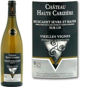 VIN BLANC Château Haute Carizière Muscadet Sèvre et Maine - 