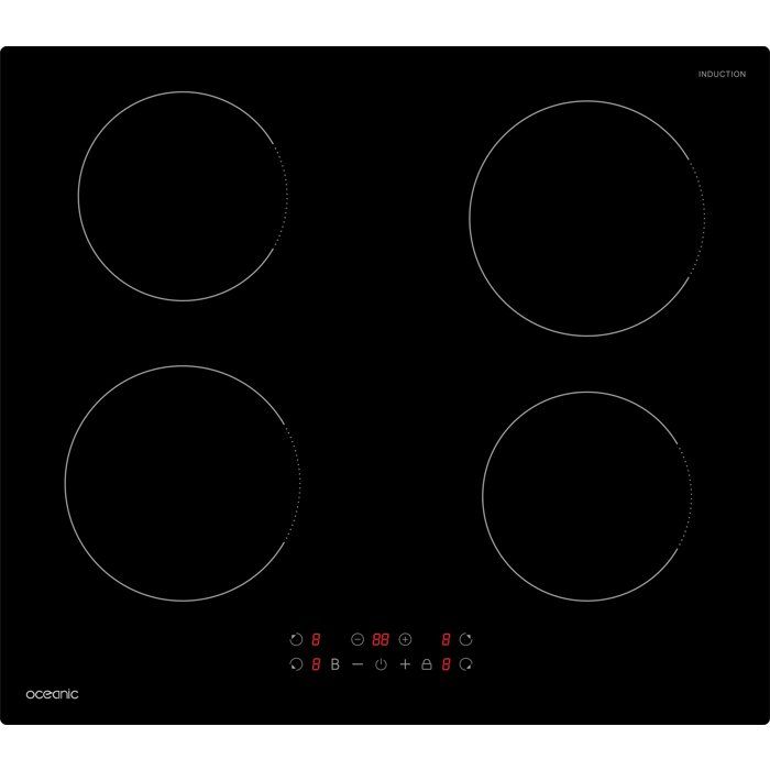Table de cuisson à induction - OCEANIC - 4 foyers - L59 x P52 cm - OCEATI4Z7B