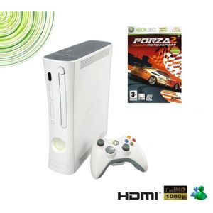 CONSOLE XBOX 360 Console Xbox 360 Arcade reconditionnée + Forza Motorsport 2 - Microsoft - Blanc - Jeux d'arcades inclus